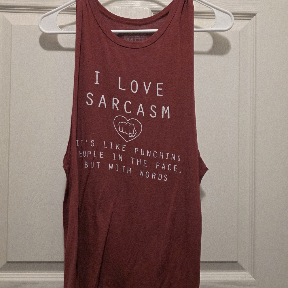 Red Graphic Tank Top